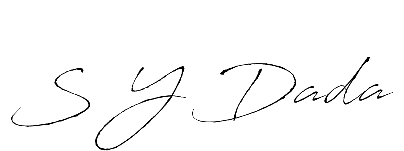 Once you've used our free online signature maker to create your best signature Antro_Vectra style, it's time to enjoy all of the benefits that S Y Dada name signing documents. S Y Dada signature style 6 images and pictures png